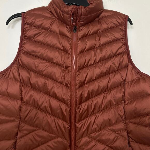 32° Heat Ultralight Down Puffer Vest Medium Rust Brown New Outdoor Layering - Picture 4 of 12
